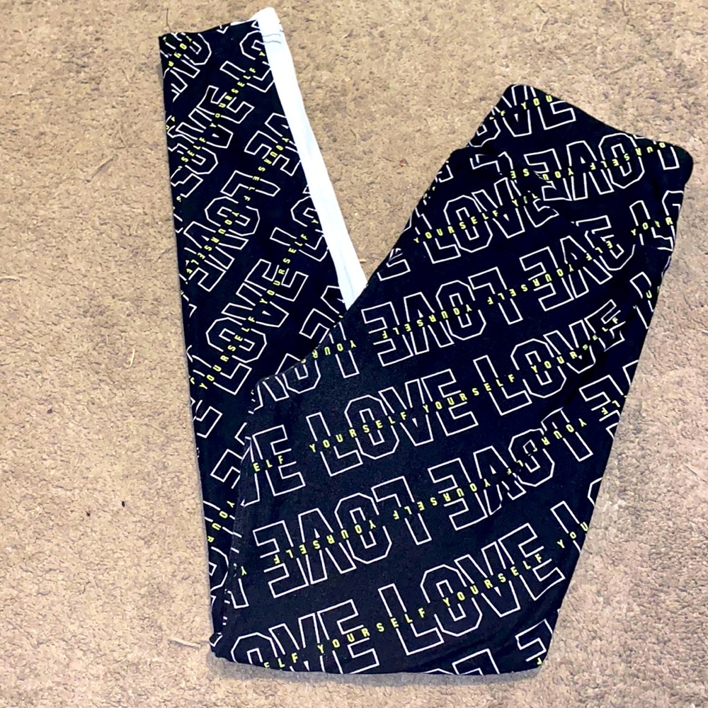 Love yourself mesh panel leggings
